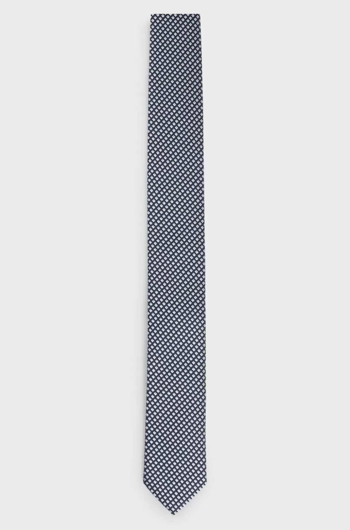 HUGO BOSS Slips Med Geometrisk Mønster I Silkeblandet Jacquard