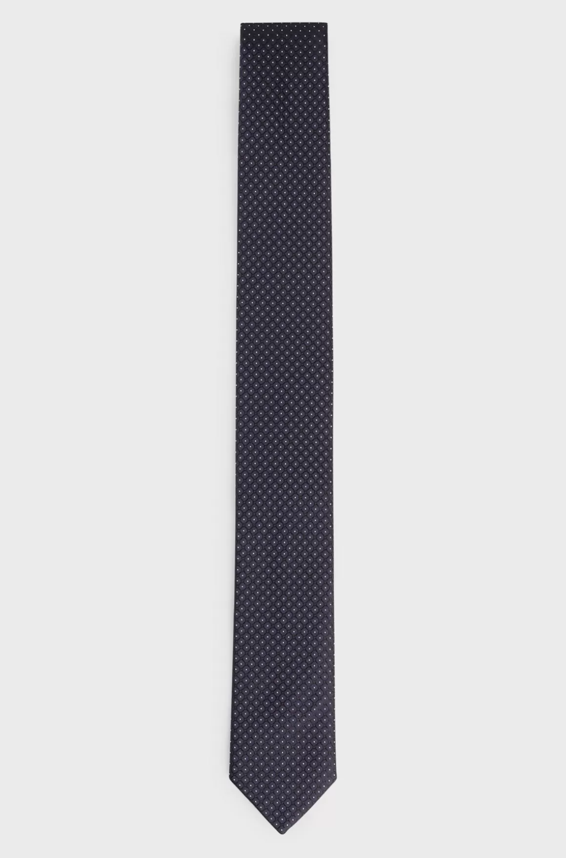 HUGO BOSS Slips Med Geometrisk Mønster I Silkejacquard