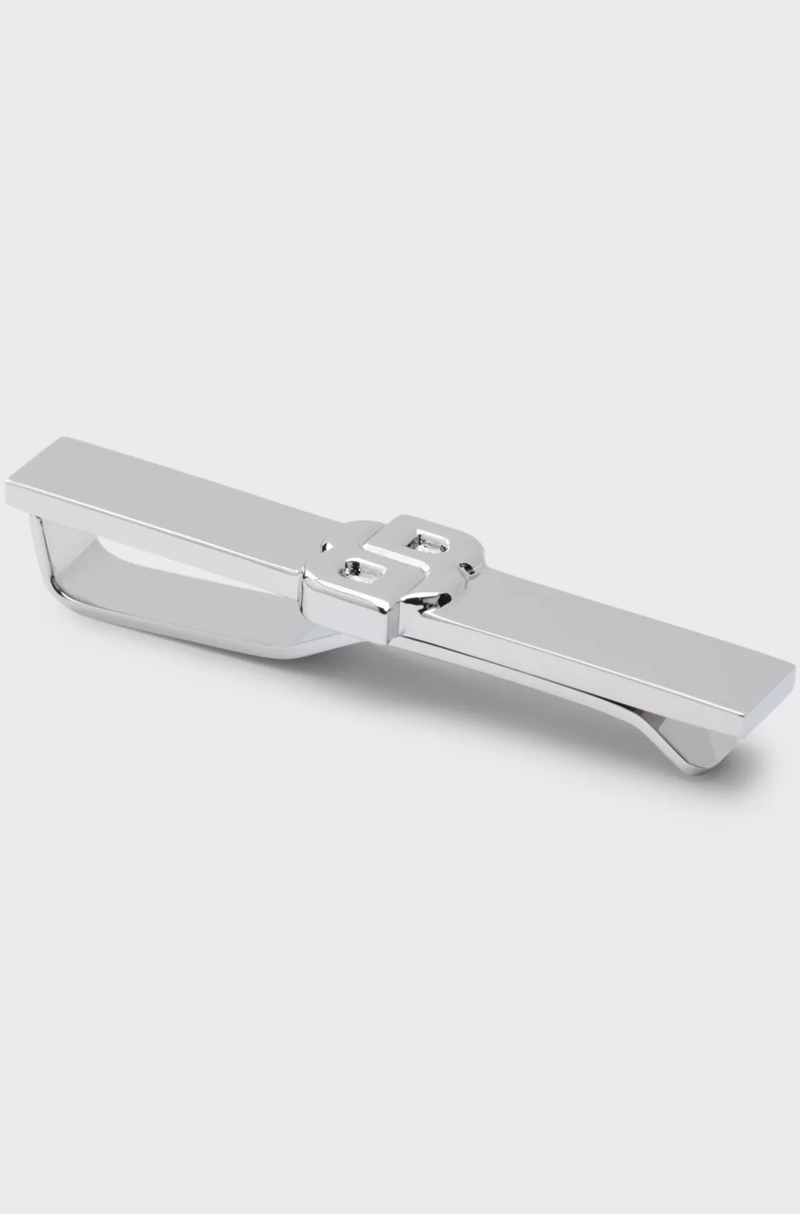 HUGO BOSS Slipseklemme I Messing Med Dobbelt B-monogram
