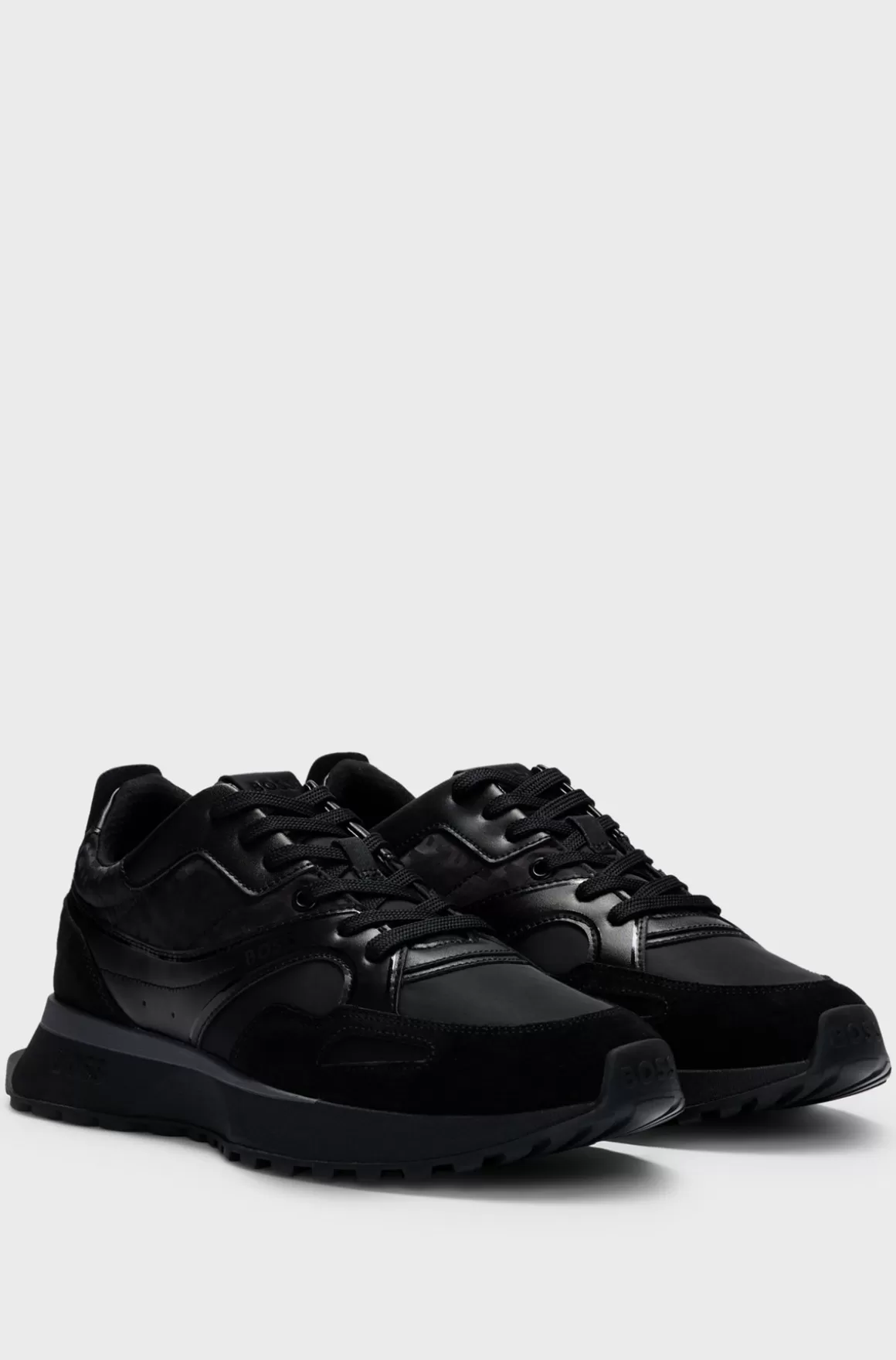 HUGO BOSS Sneakers Af Mesh Og Læder