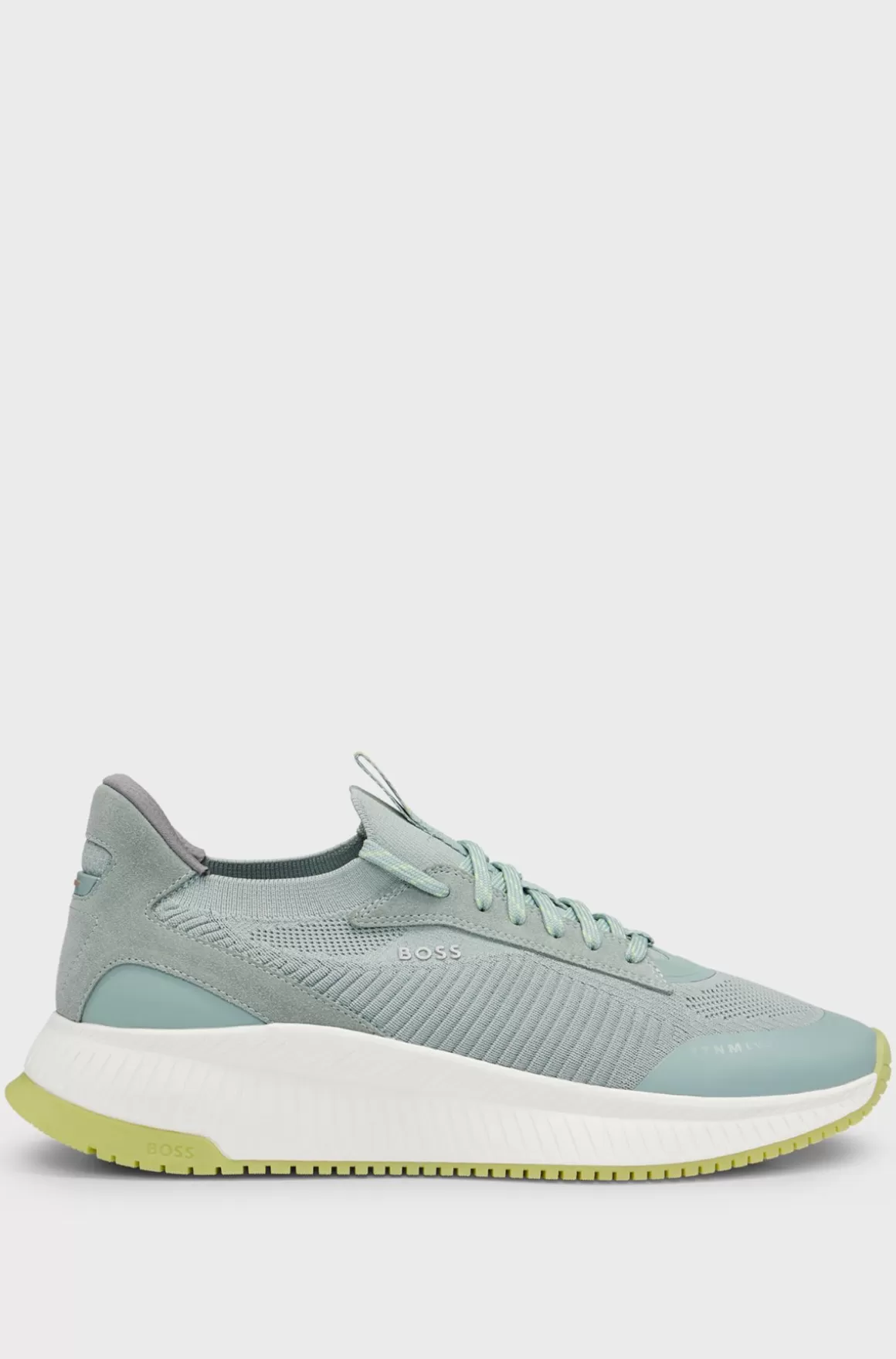 HUGO BOSS Sneakers Designet I Strømpestil Med Strikket Overdel Og Sål Med Fiskebensmønster