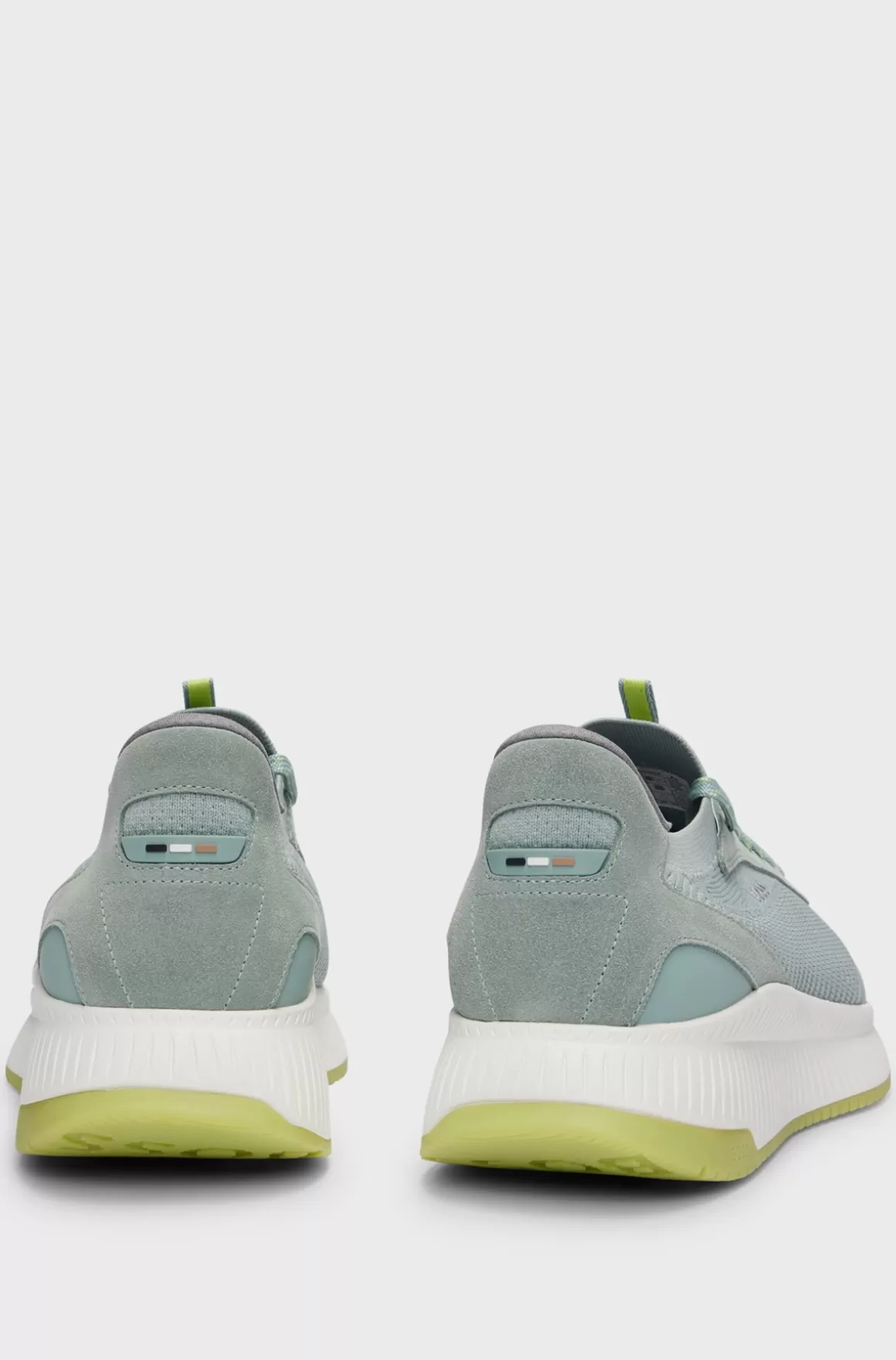 HUGO BOSS Sneakers Designet I Strømpestil Med Strikket Overdel Og Sål Med Fiskebensmønster