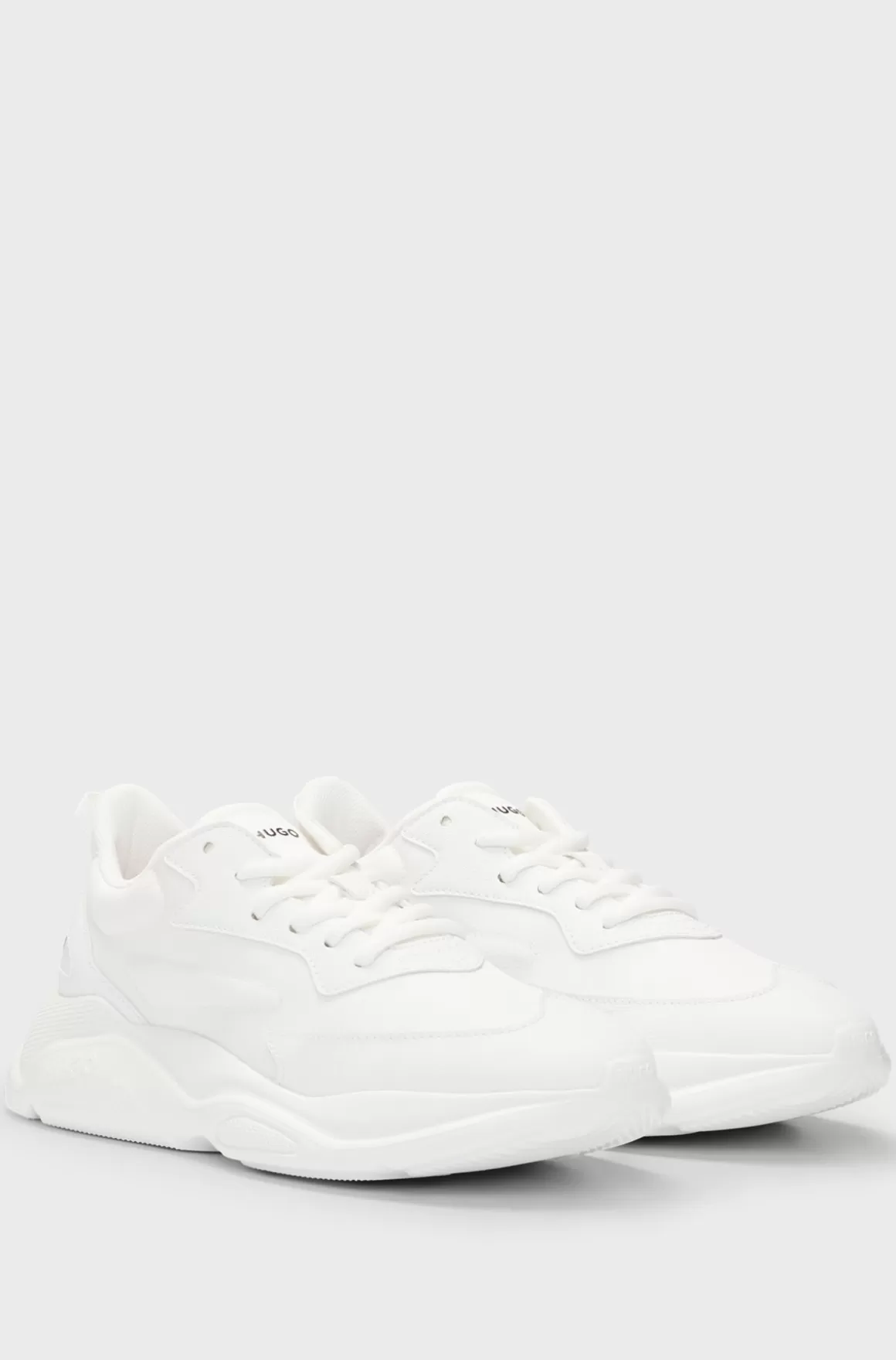 HUGO BOSS Sneakers I Blandede Materialer Med Kontrastlogoer