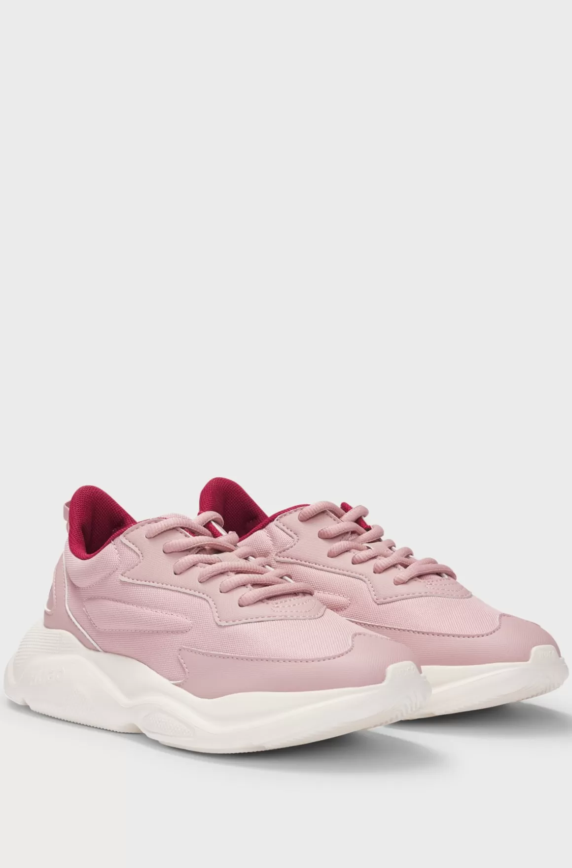 HUGO BOSS Sneakers I Blandede Materialer Med Kontrastlogoer
