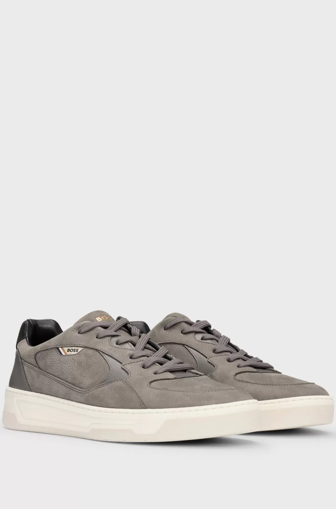 HUGO BOSS Sneakers I Blandede Materialer Med Ruskind Og Læder