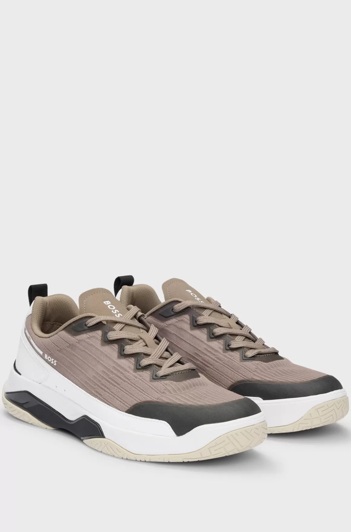 HUGO BOSS Sneakers I Blandede Materialer Med Skridsikker Sål