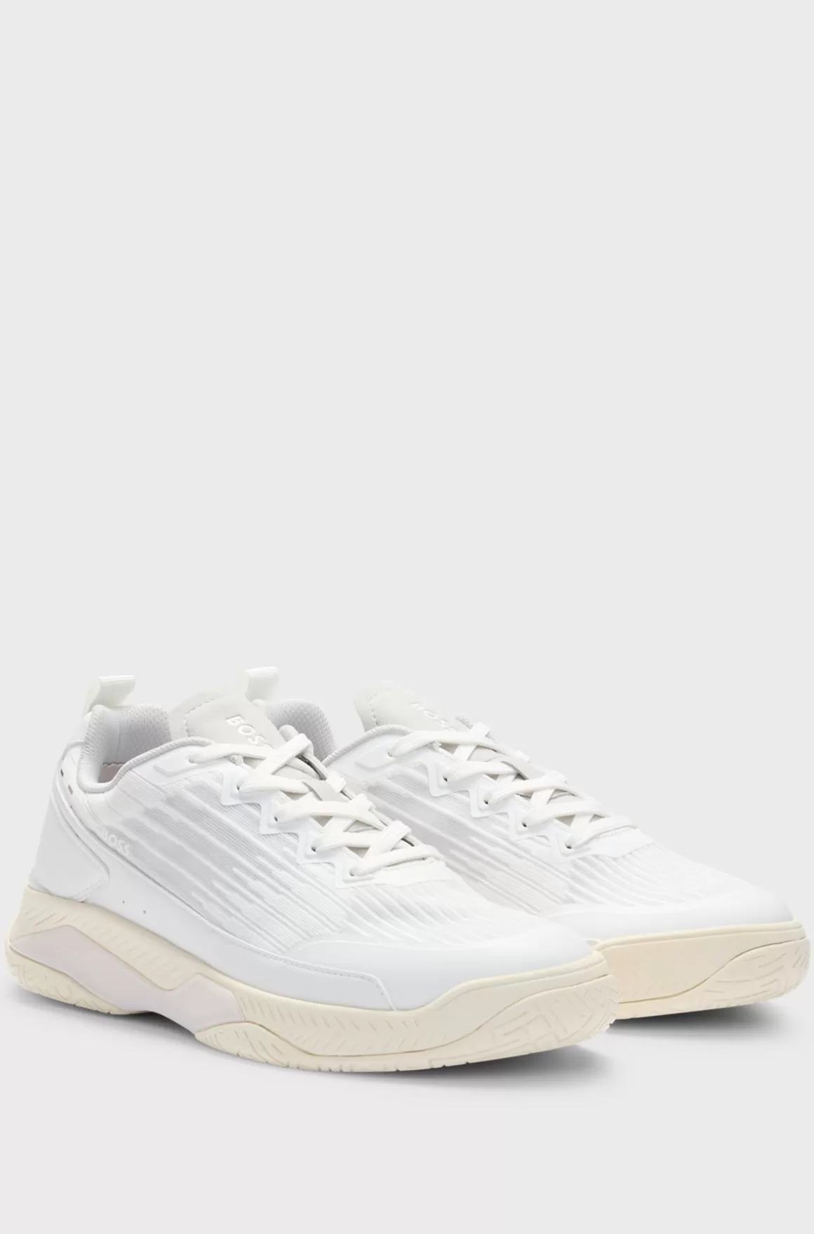 HUGO BOSS Sneakers I Blandede Materialer Med Skridsikker Sål