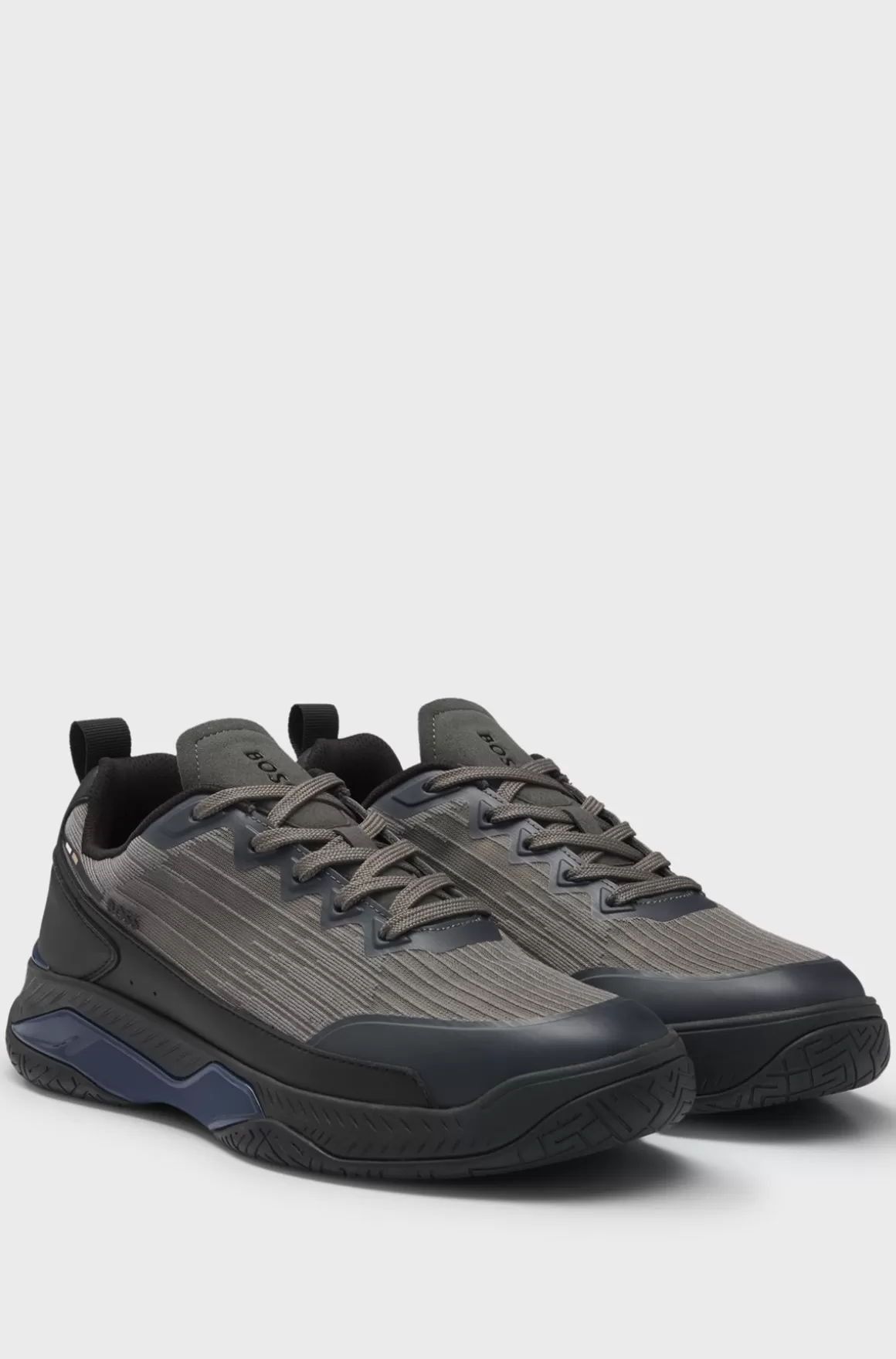 HUGO BOSS Sneakers I Blandede Materialer Med Skridsikker Sål