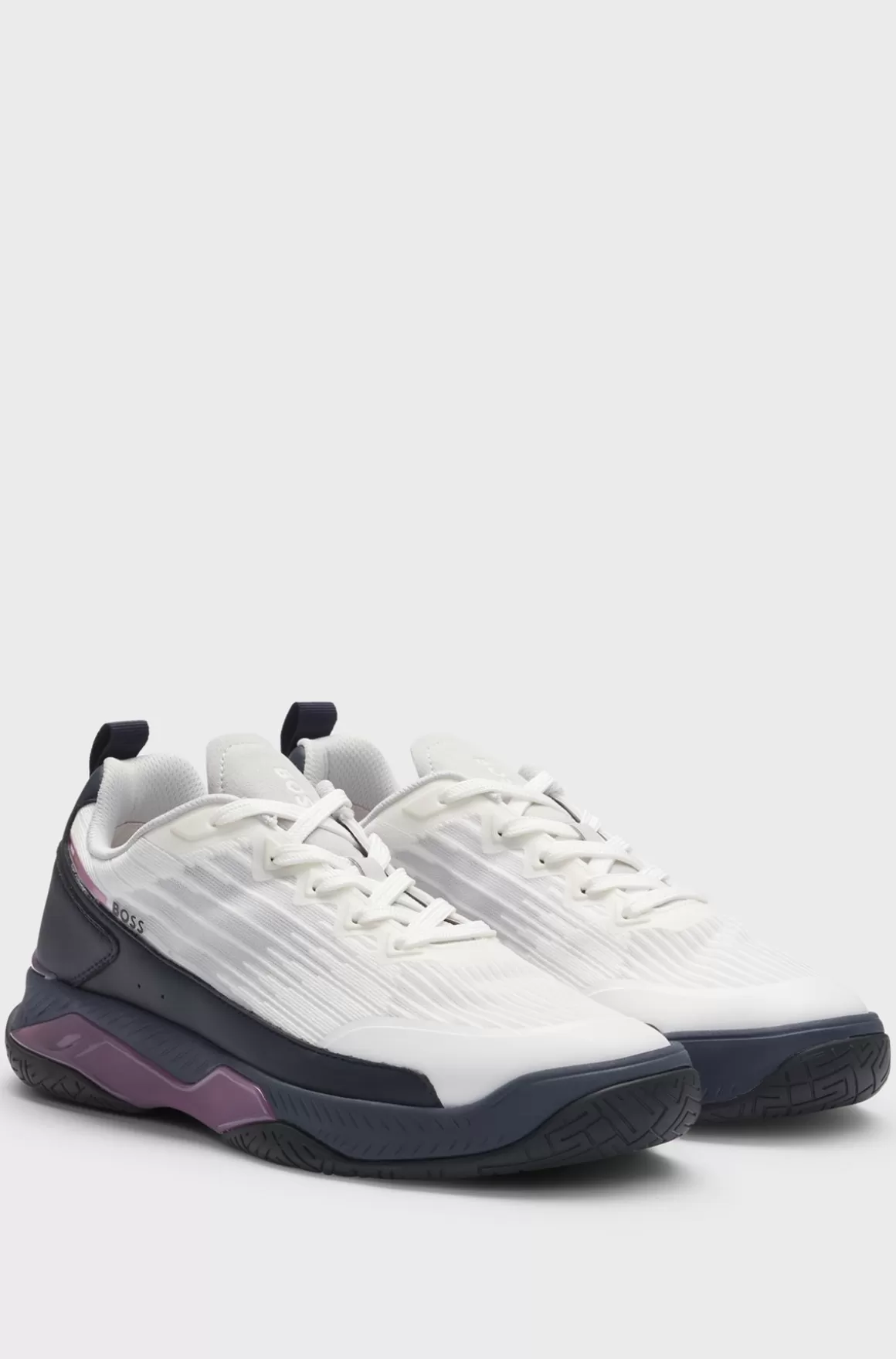 HUGO BOSS Sneakers I Blandede Materialer Med Skridsikker Sål