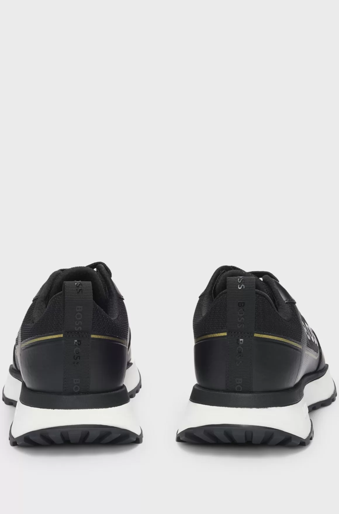 HUGO BOSS Sneakers I Blandede Materialer Med Stort Logo På Sidepanelet