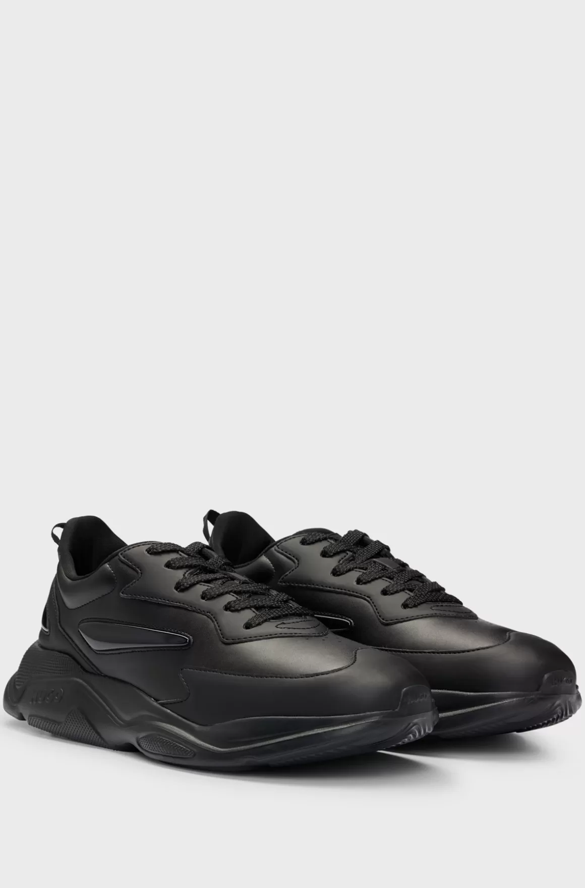 HUGO BOSS Sneakers I Blandede Materialer Og Stof Med Kanvaseffekt