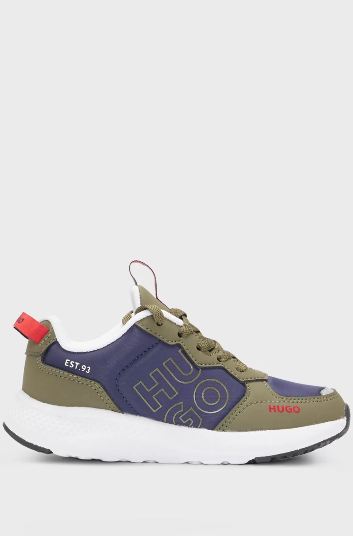 Børn HUGO BOSS Sneakers I Blandet Materiale Og Imiteret Læder Til Børn