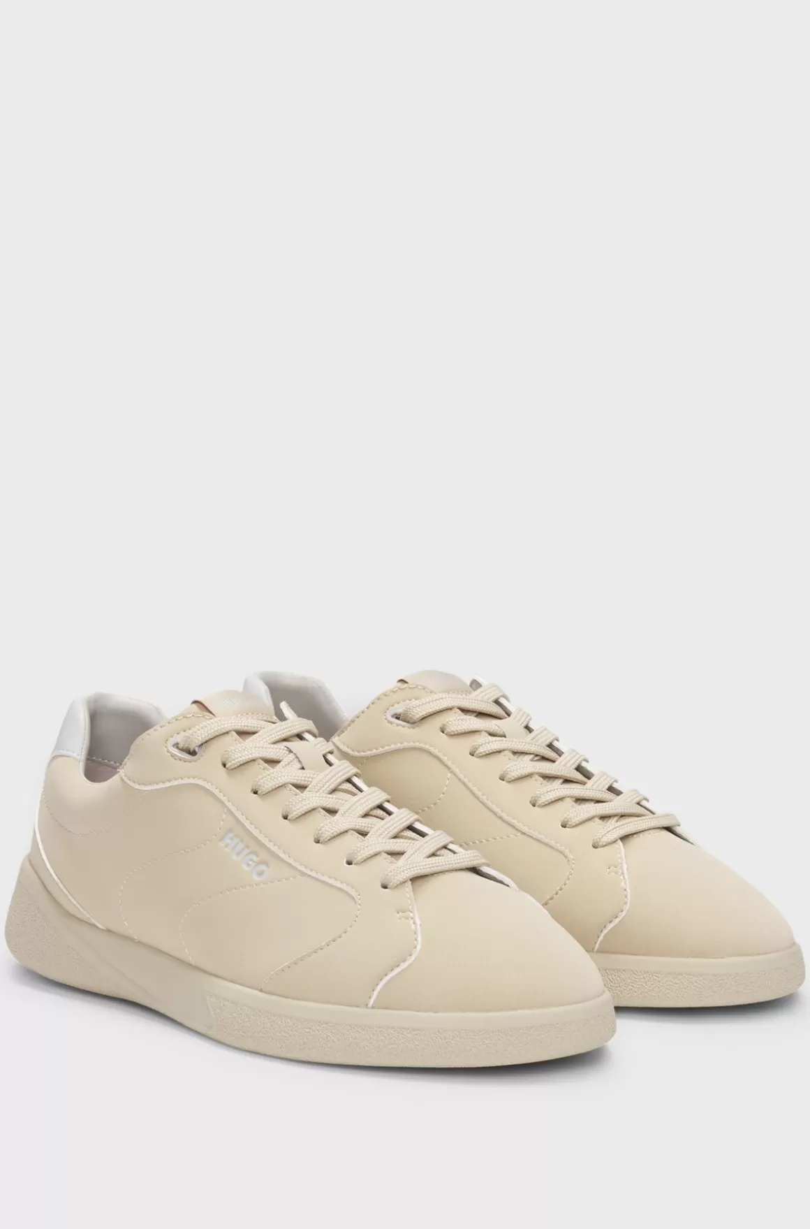 HUGO BOSS Sneakers I Imiteret Læder Med Logodetalje
