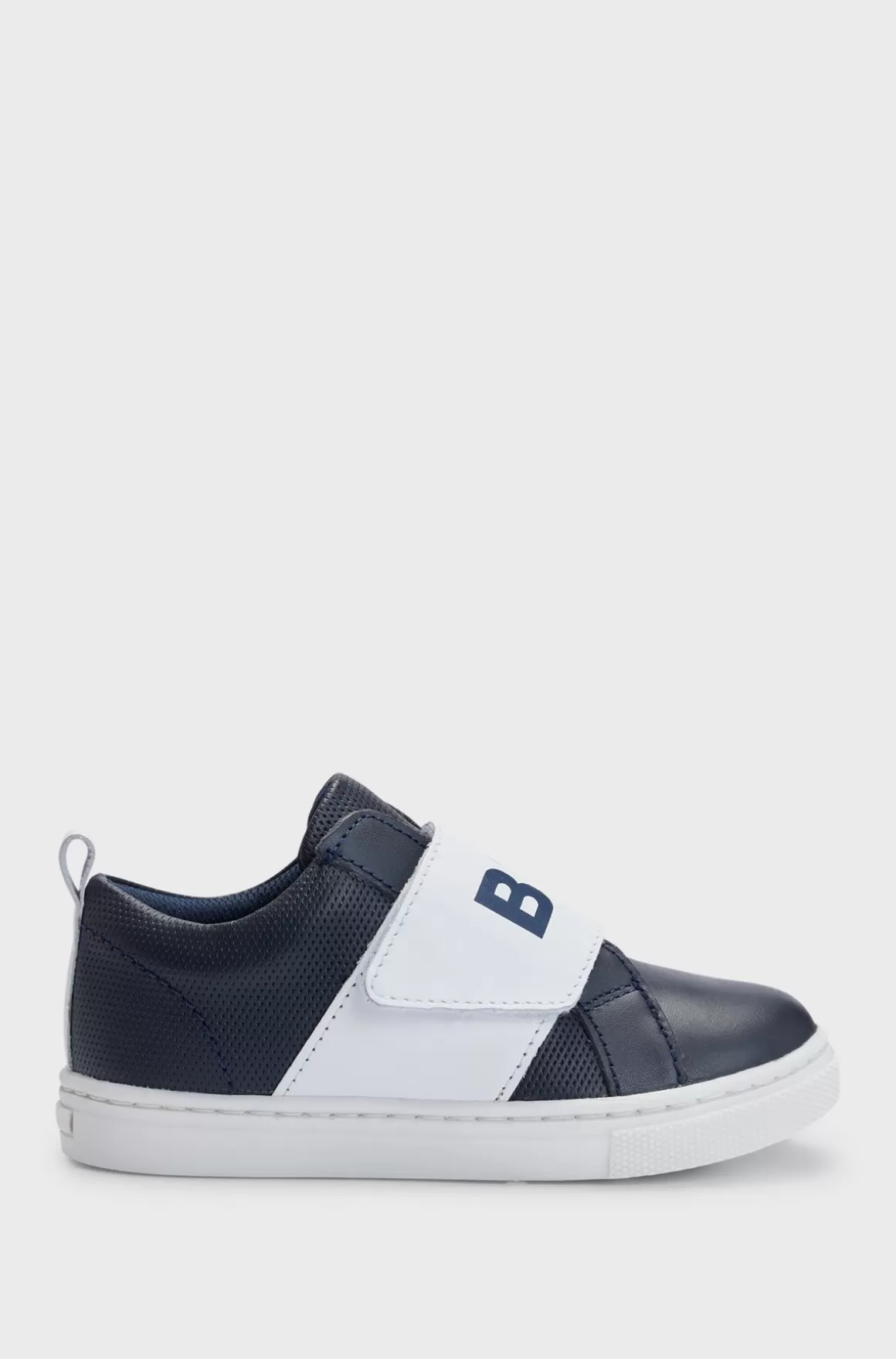 Børn HUGO BOSS Sneakers I Mineralsk Garvet Læder Og Med Logorem Til Børn
