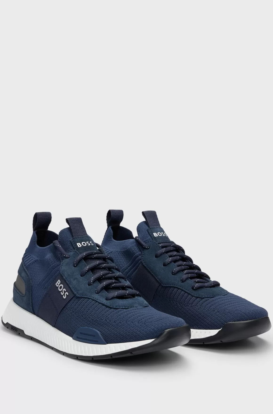 HUGO BOSS Sneakers Med Blødoverdel, Branding Og Ruskindsdetaljer