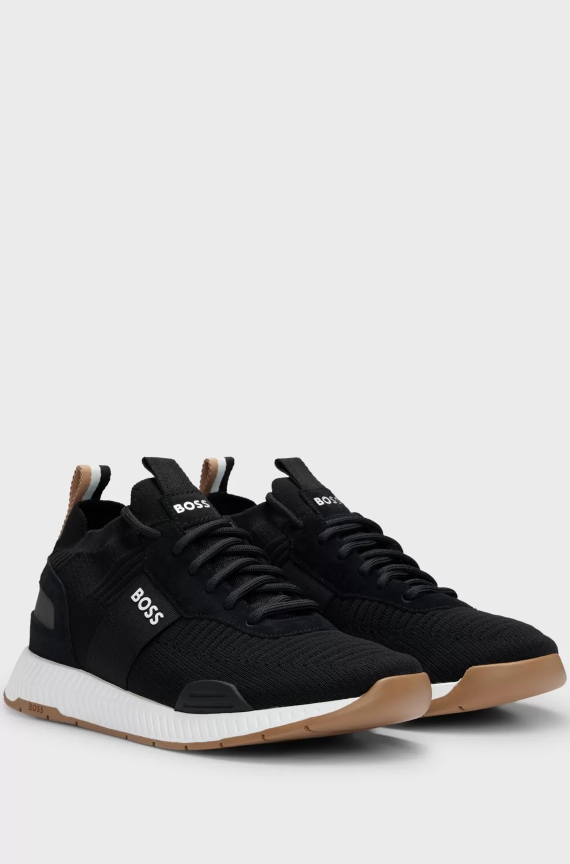 HUGO BOSS Sneakers Med Blødoverdel, Branding Og Ruskindsdetaljer