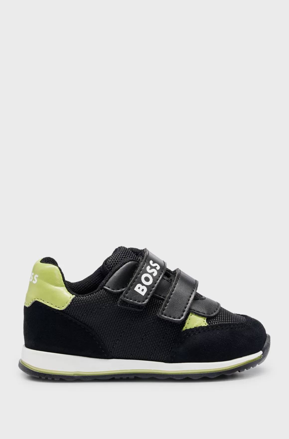Børn HUGO BOSS Sneakers Med Burrebåndslukning Og Logo Til Børn