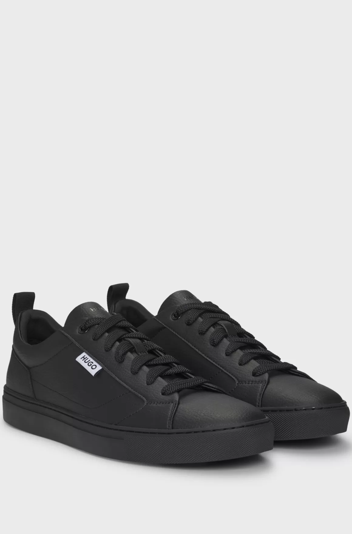 HUGO BOSS Sneakers Med Lav Profil I Imiteret Narvlæder