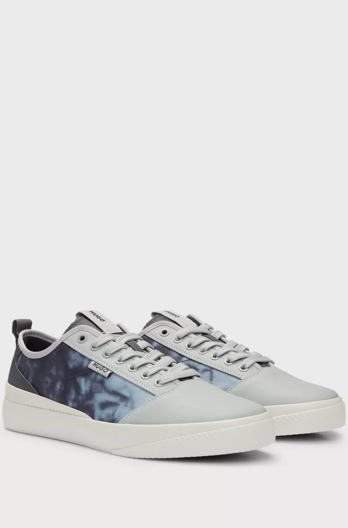 HUGO BOSS Sneakers Med Sæsonens Print Og Ydersål I Vulkaniseret Gummi