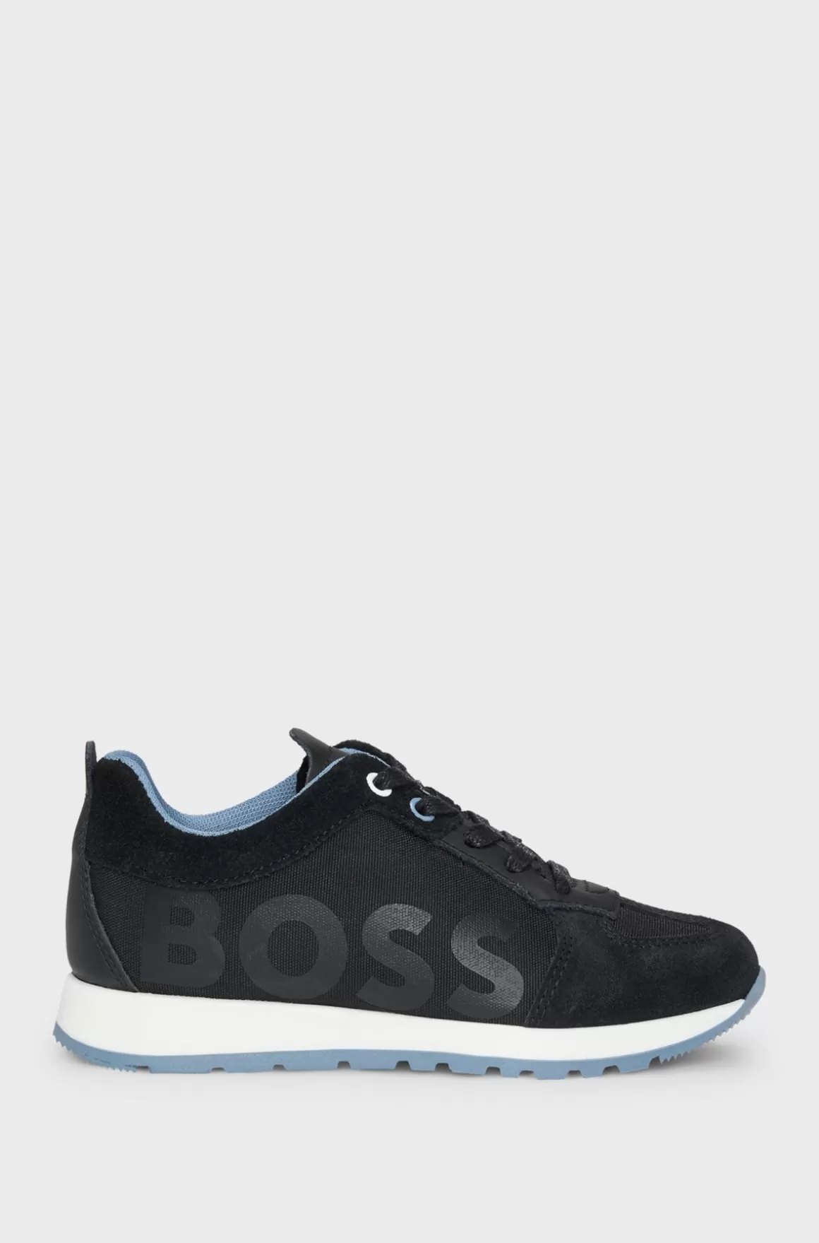 Børn HUGO BOSS Sneakers Til Børn I Blandede Materialer Med Læderdetaljer