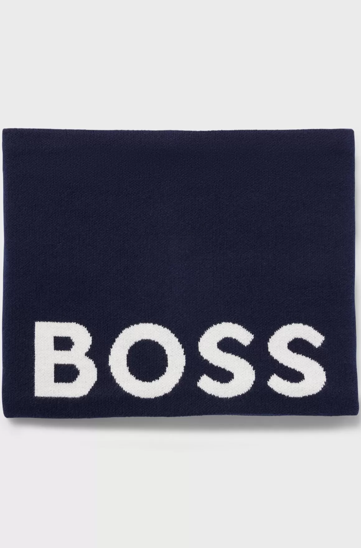 Børn HUGO BOSS Snood Til Børn I Strikket Bomuld Med Kontrastlogo