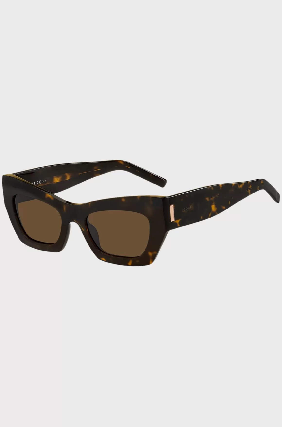 HUGO BOSS Solbriller I Havana-acetat Med Signatur-hardware