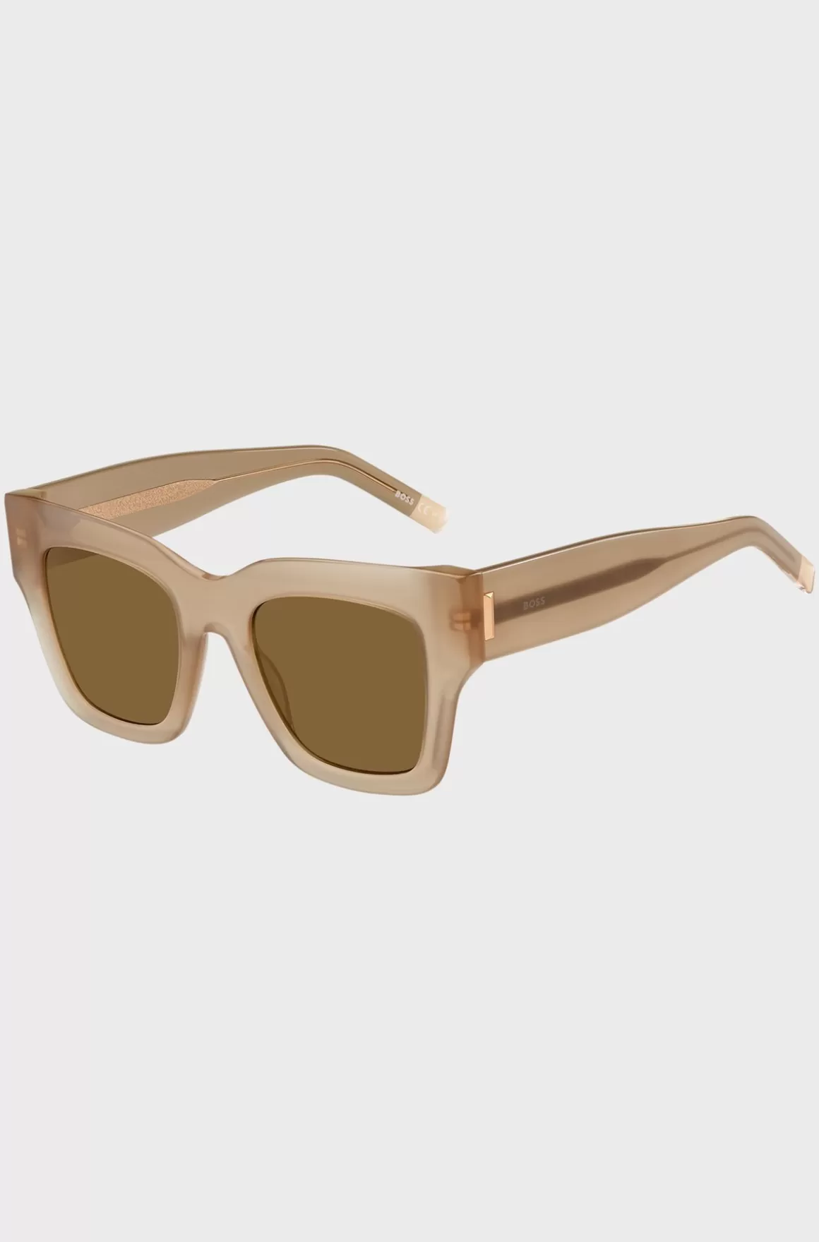 HUGO BOSS Solbriller I Opal Bio-acetat Med Signatur-hardware