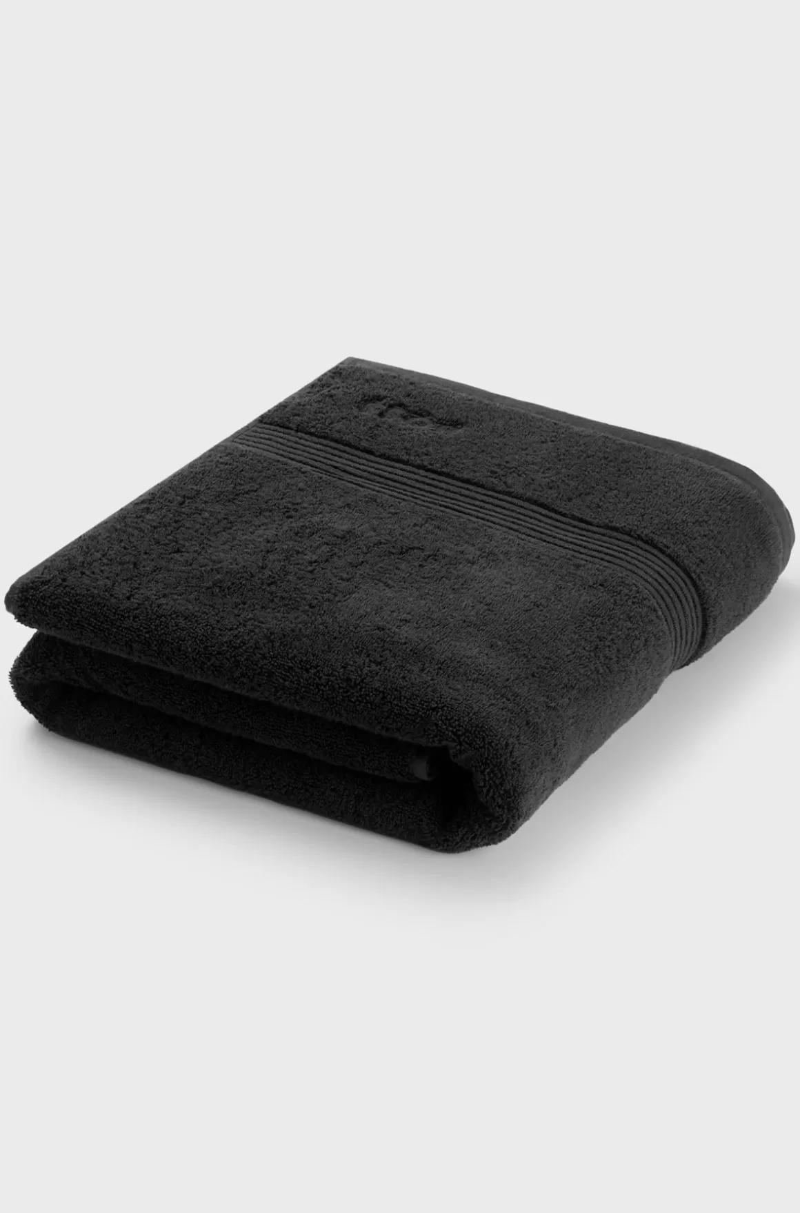 HUGO BOSS Badehåndklæde I ægæisk Bomuld Med Tone-i-tone-logo