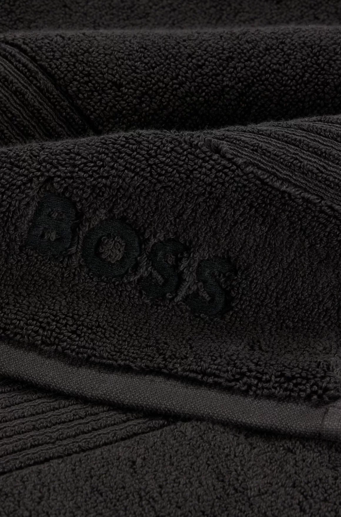 HUGO BOSS Badehåndklæde I ægæisk Bomuld Med Tone-i-tone-logo