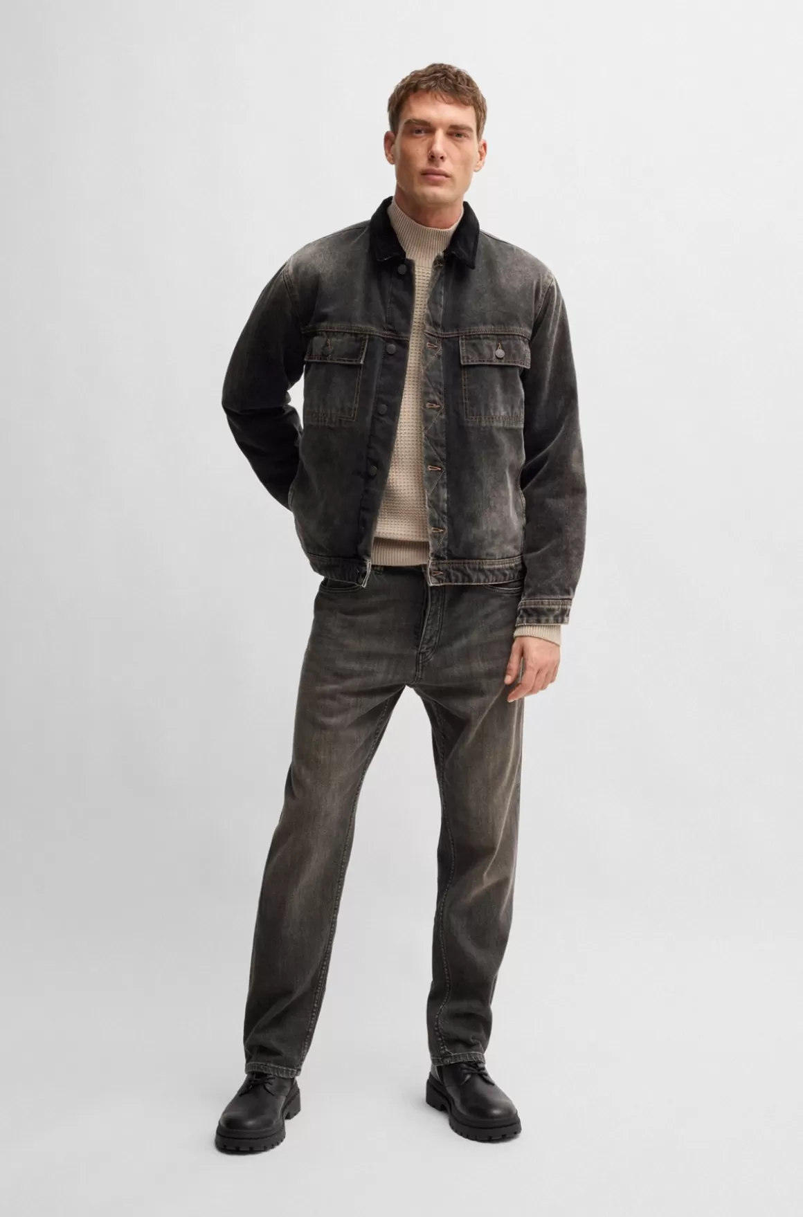 HUGO BOSS Denimjakke Fra BOSS SELECTED BY BECKHAM