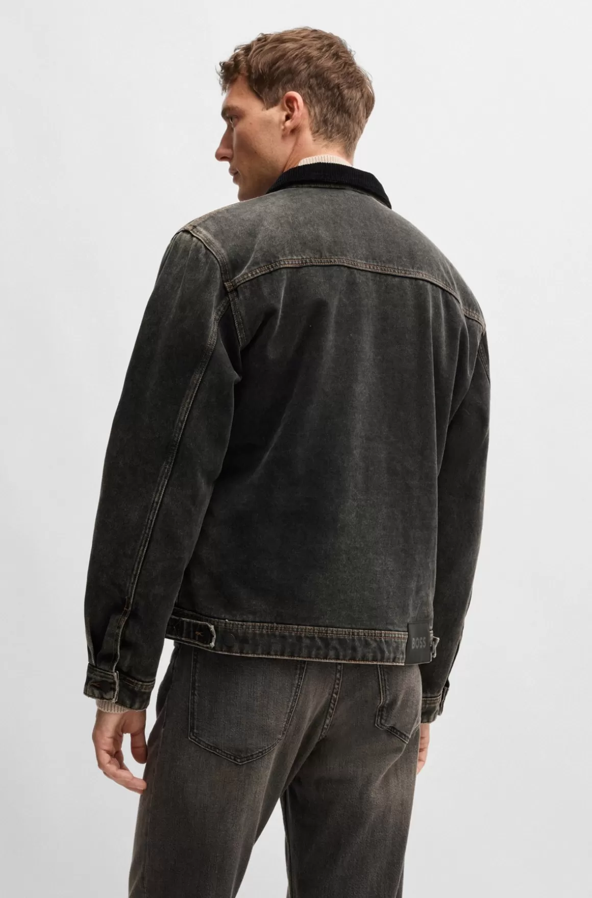 HUGO BOSS Denimjakke Fra BOSS SELECTED BY BECKHAM