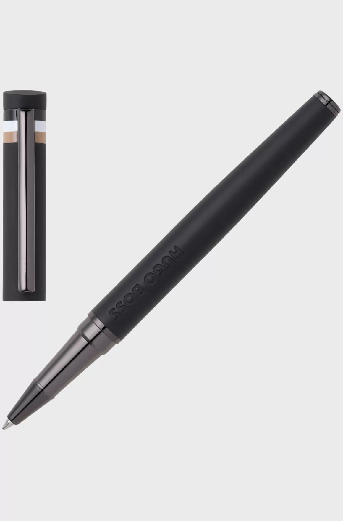 HUGO BOSS Kuglepen Med Logodetalje Og Signaturstribet Hætte