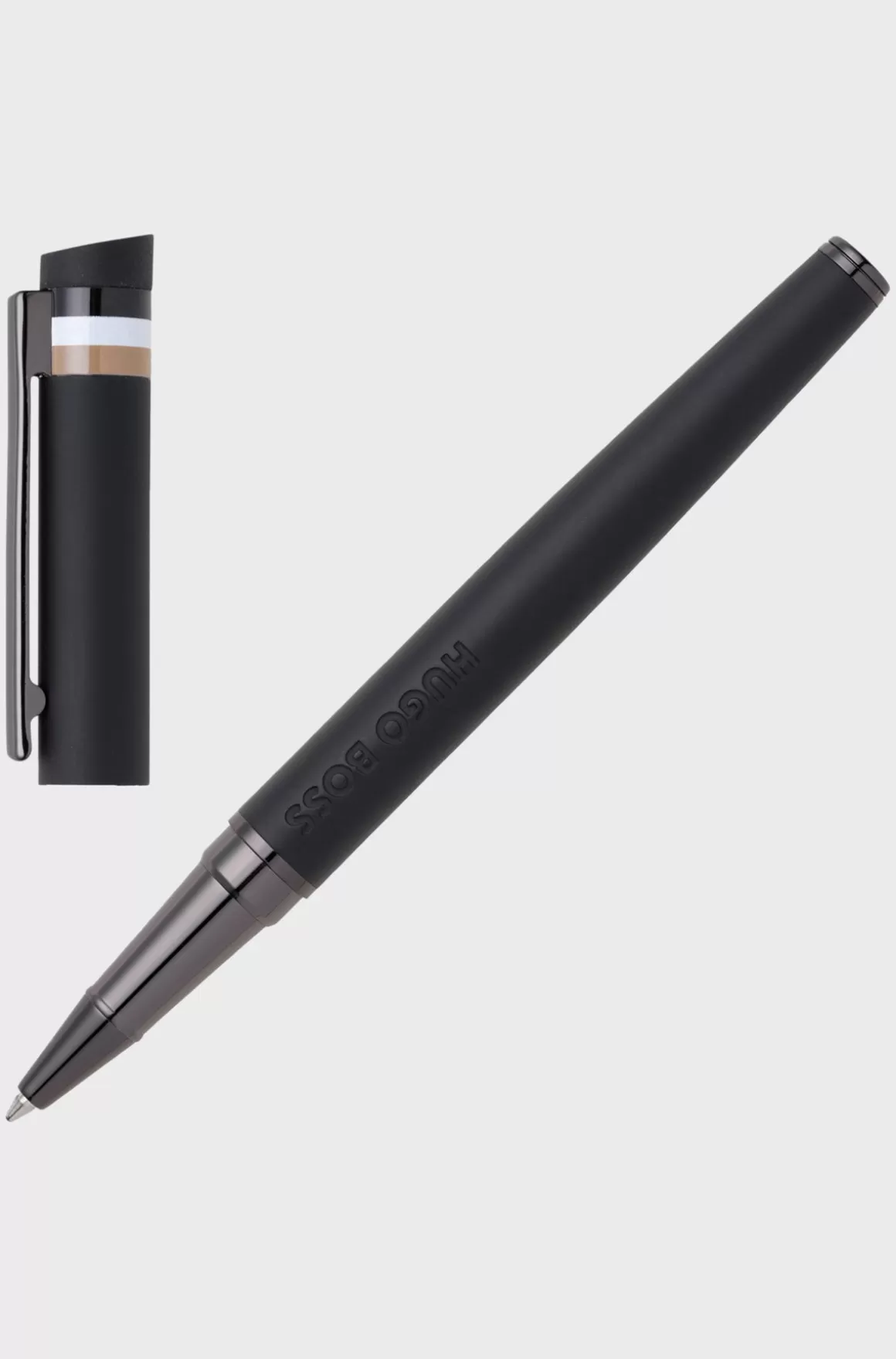 HUGO BOSS Kuglepen Med Logodetalje Og Signaturstribet Hætte