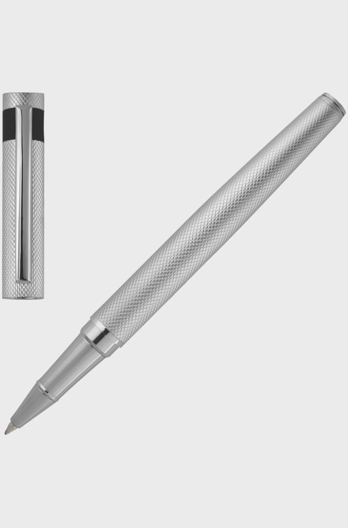 HUGO BOSS Kuglepen Med Mat Diamantskåret Mønster