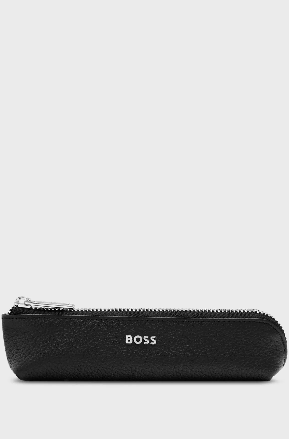 HUGO BOSS Penalhus I Kornet Læder Med Logobogstaver