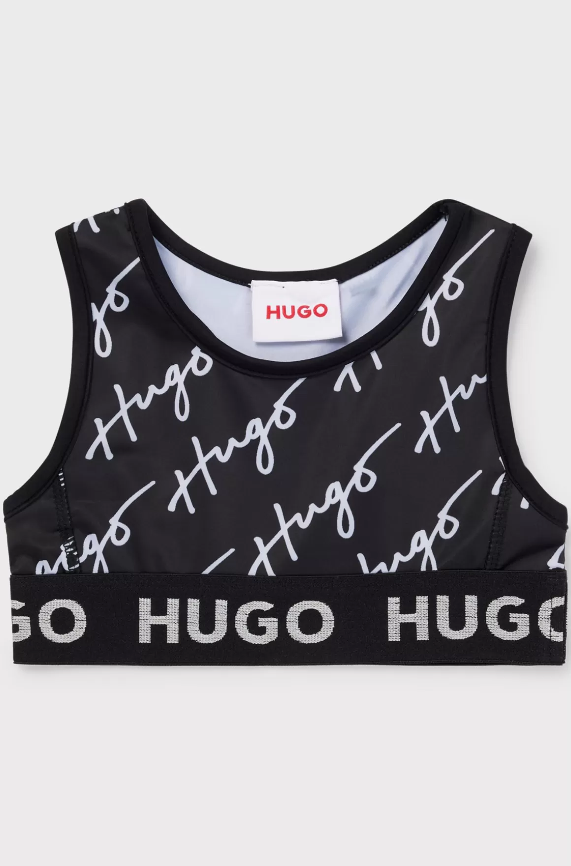 Børn HUGO BOSS Sports-BH Til Børn I Strækjersey Med Logodetalje