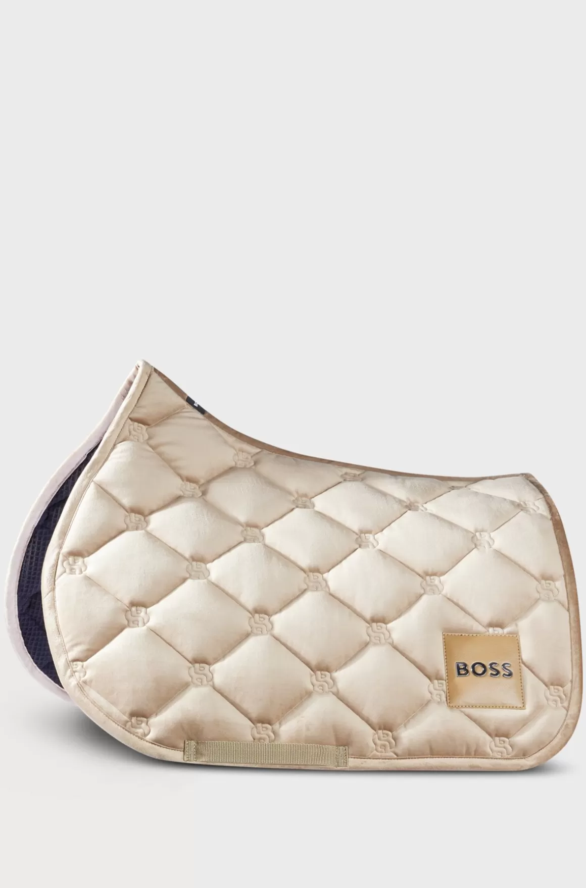 HUGO BOSS Springsadelunderlag I Fløjl Til Hestesport Med Dobbelt B-monogrammer