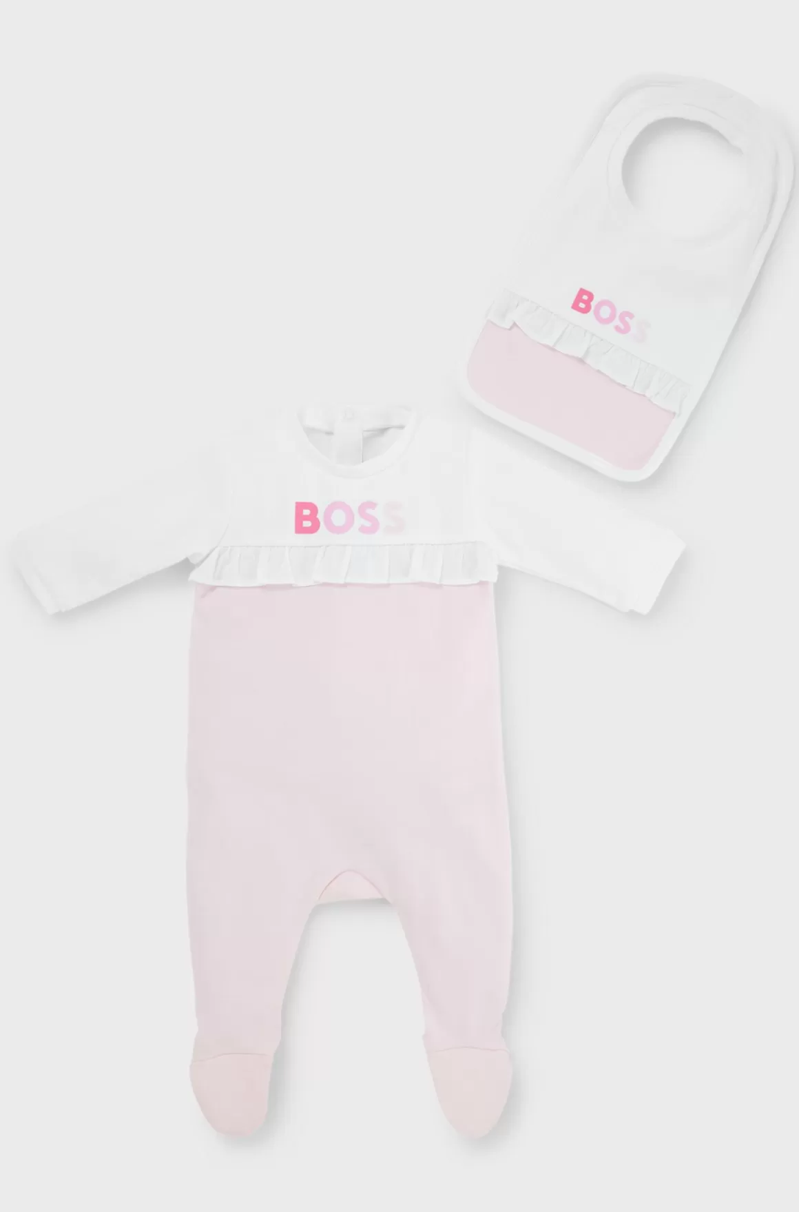 Børn HUGO BOSS Sæt Med Natdragt Og Hagesmæk I Gaveæske