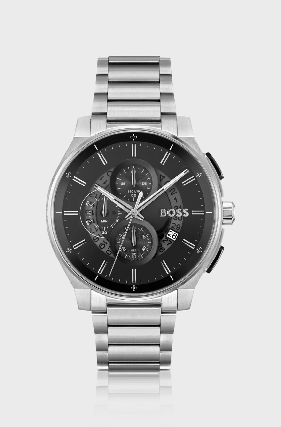 HUGO BOSS Stainless-steel Chronograph Watch With Transparent Dial