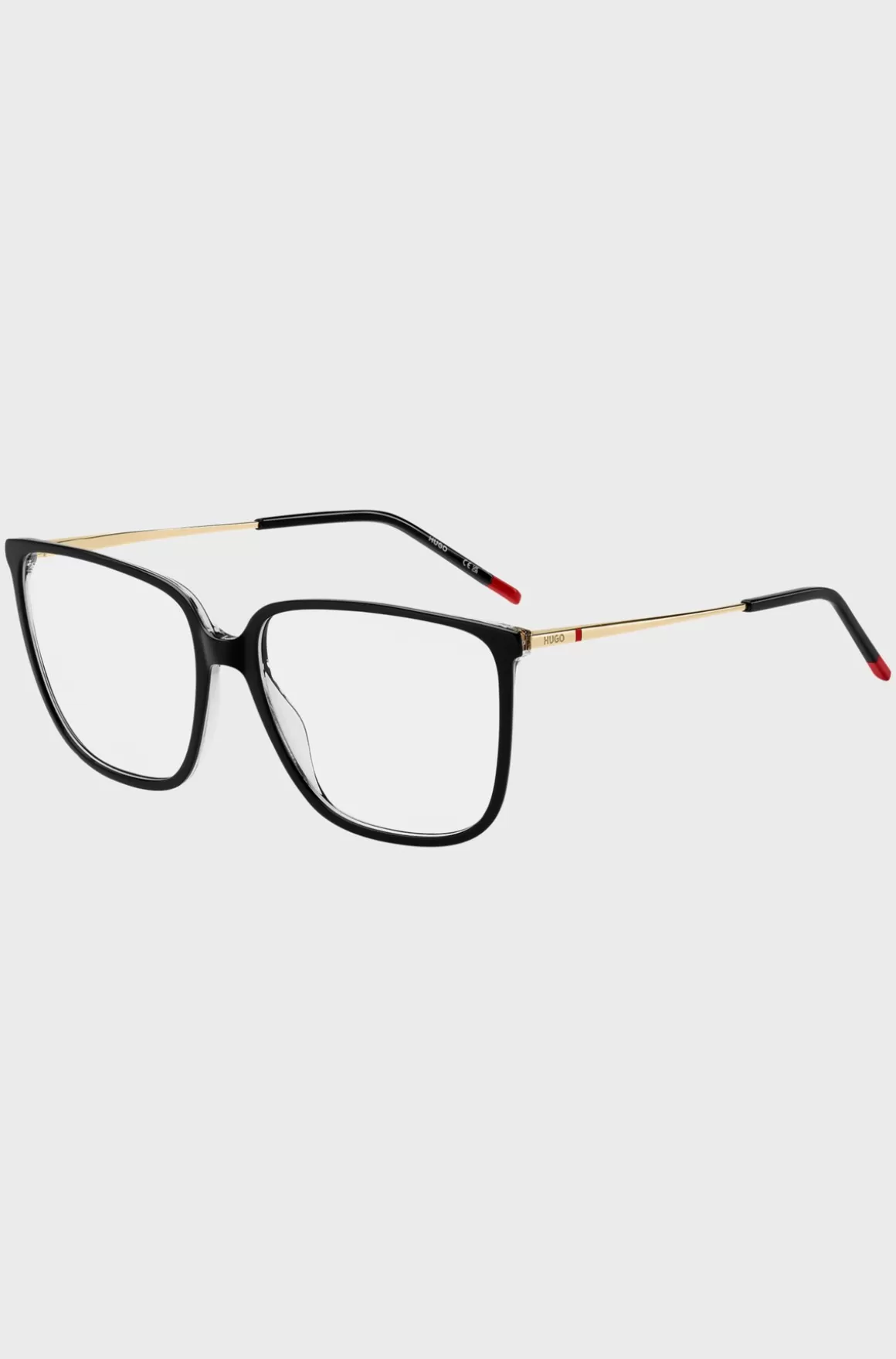 HUGO BOSS Stel Til Briller Med Styrke Af Sort Acetat Med Guldfarvede Stænger