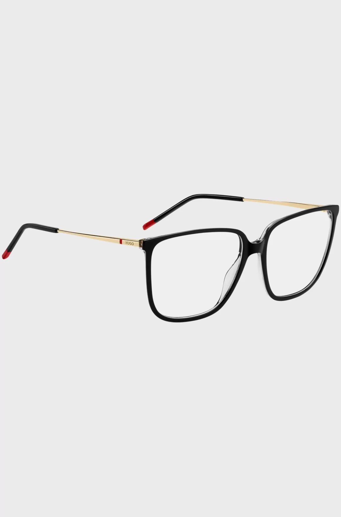 HUGO BOSS Stel Til Briller Med Styrke Af Sort Acetat Med Guldfarvede Stænger