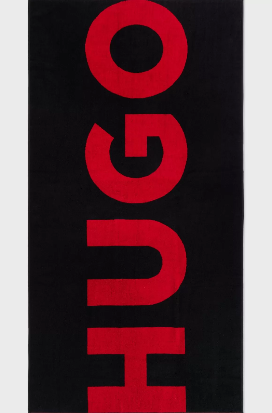 HUGO BOSS Strandhåndklæde I Bomuldsfrotté Med Stort Logo