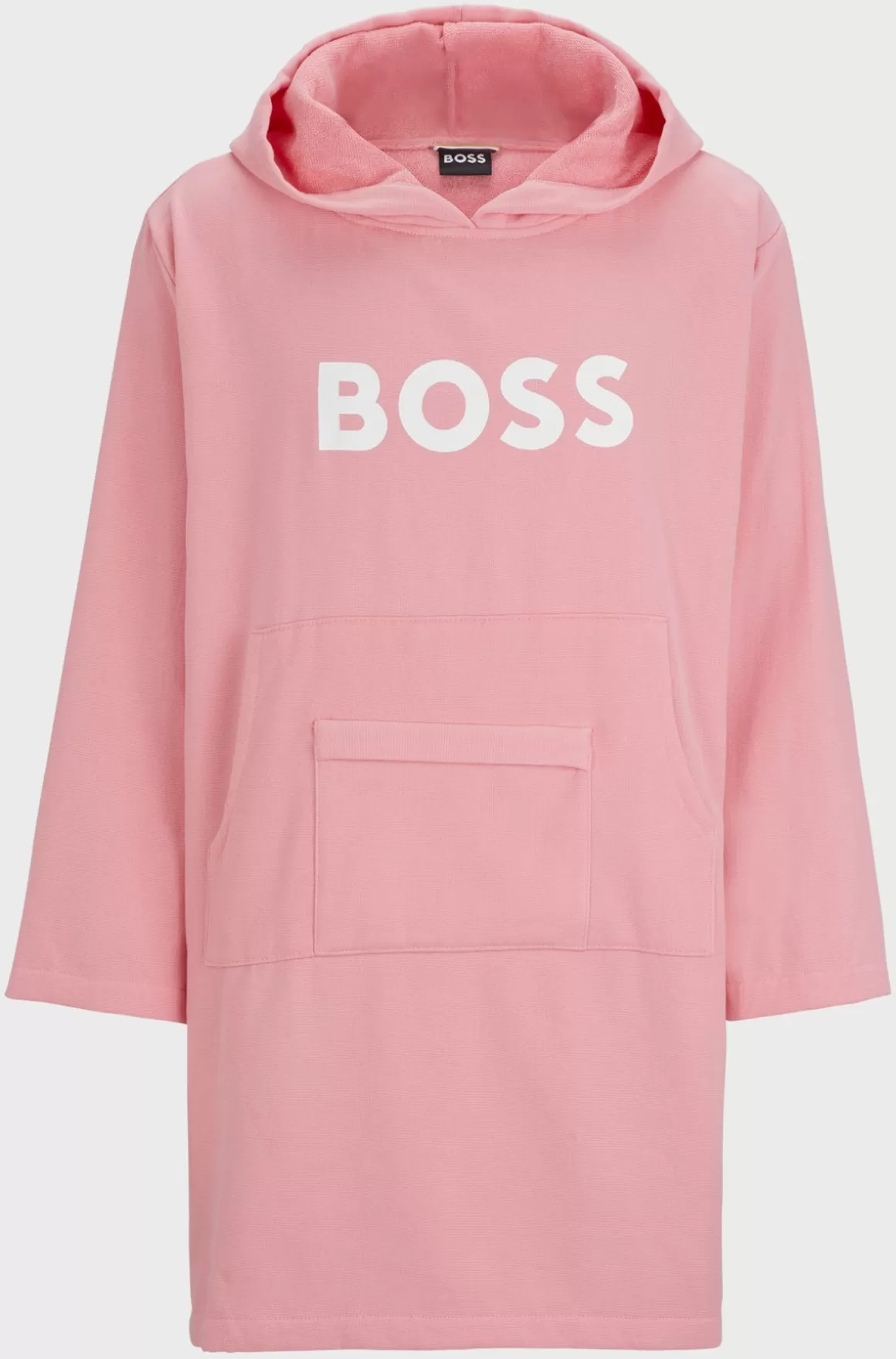 HUGO BOSS Strandhættetrøje Med Logo Og Kængurulomme I Bomuld
