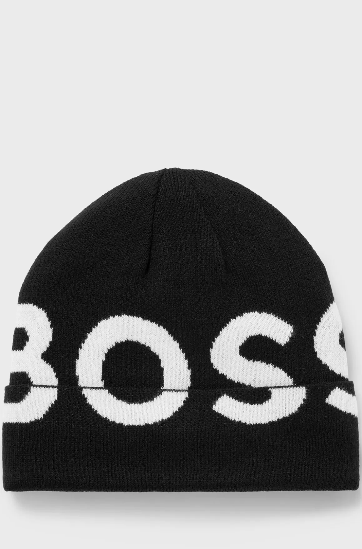 Børn HUGO BOSS Strikhue Til Børn I Bomuld Med Kontrastlogo