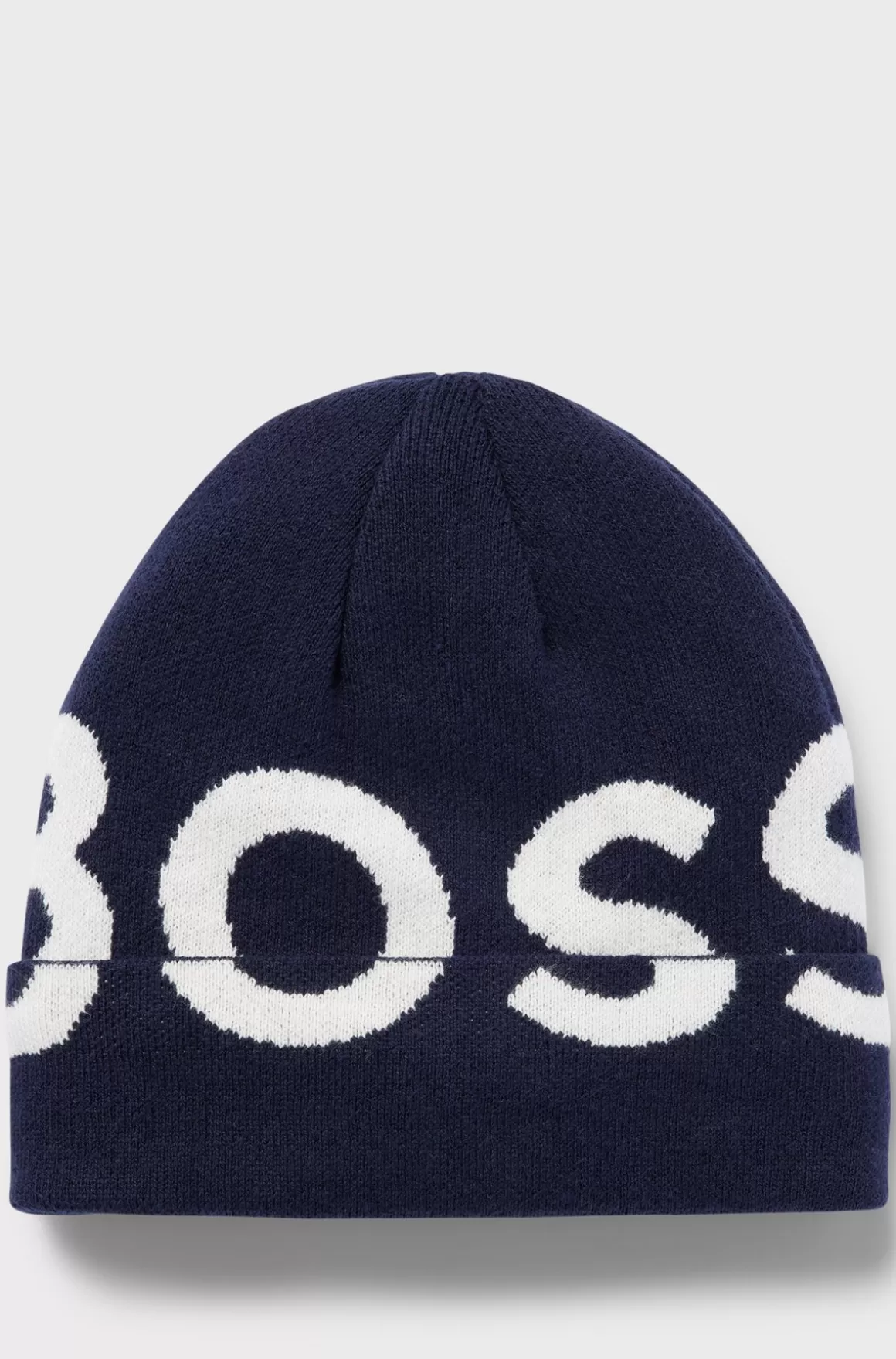 Børn HUGO BOSS Strikhue Til Børn I Bomuld Med Kontrastlogo