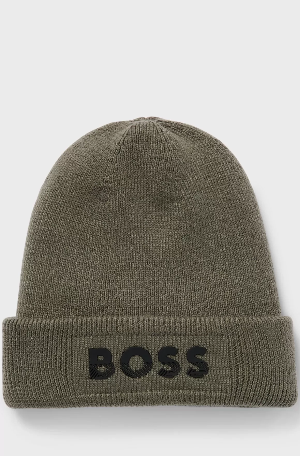 Børn HUGO BOSS Strikket Hue Til Børn Med Gummitrykt Logo