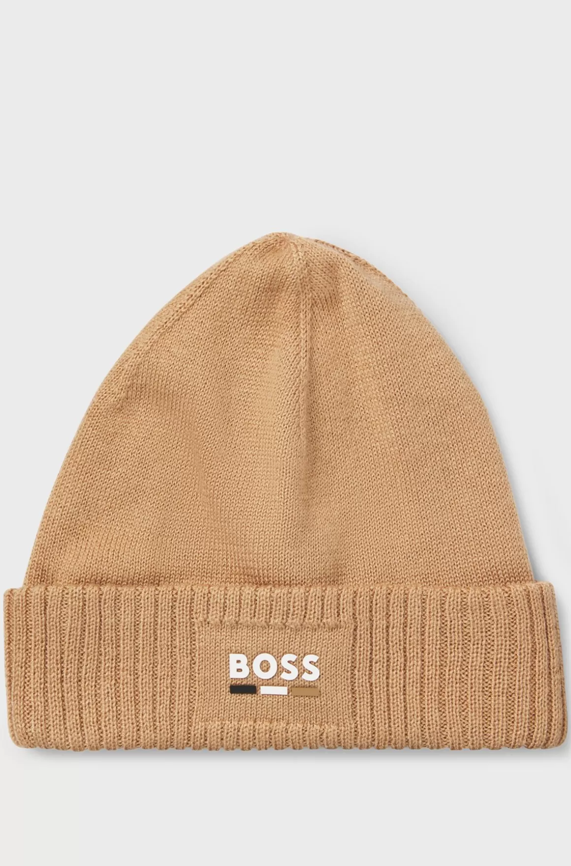 Børn HUGO BOSS Strikket Hue Til Børn Med Logo Med Gummieffekt