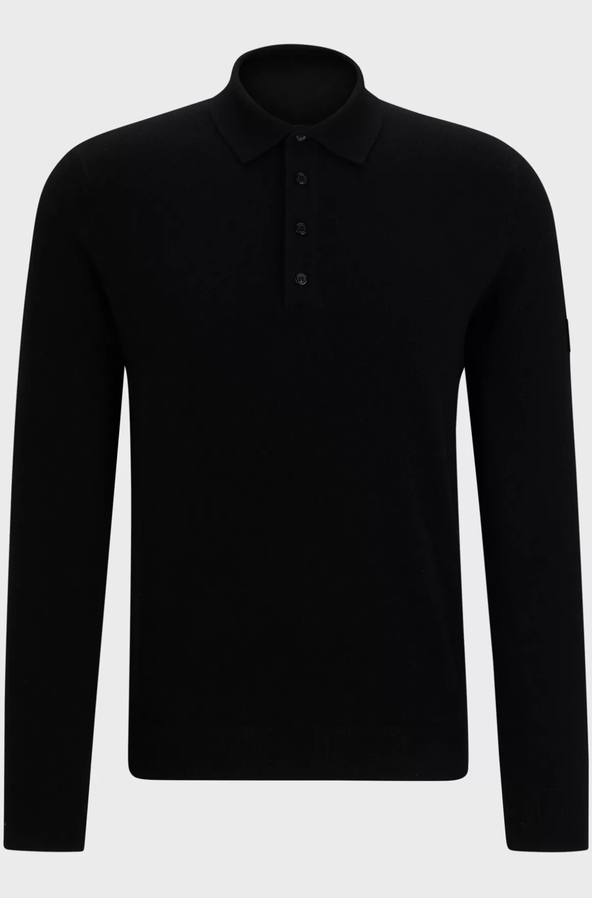 HUGO BOSS Strikket Polo Til Hestesport I En Bomulds- Og Kashmirblanding
