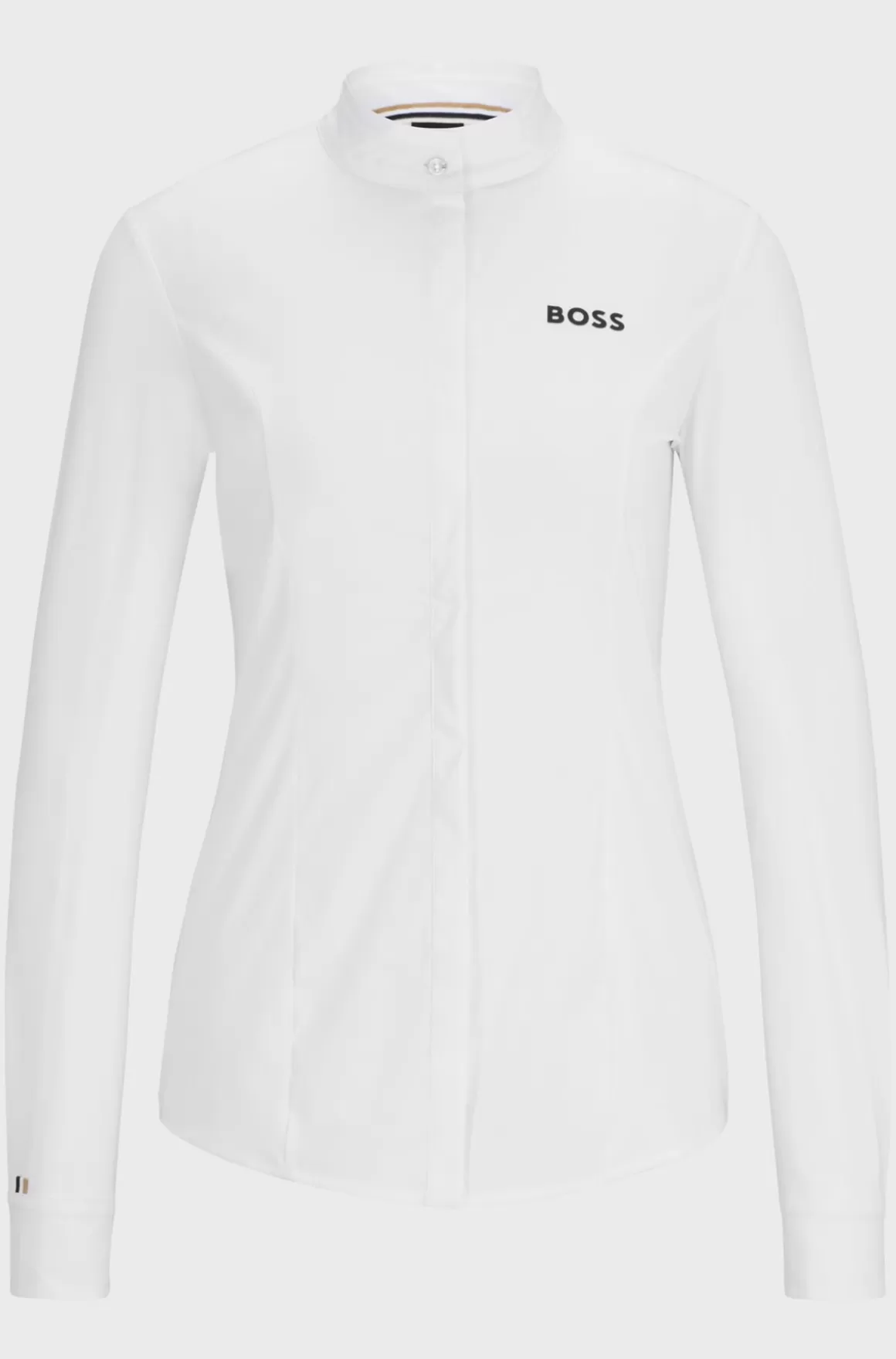 Dame HUGO BOSS Stævneskjorte Til Hestesport Med Slim Fit I Blandede Materialer