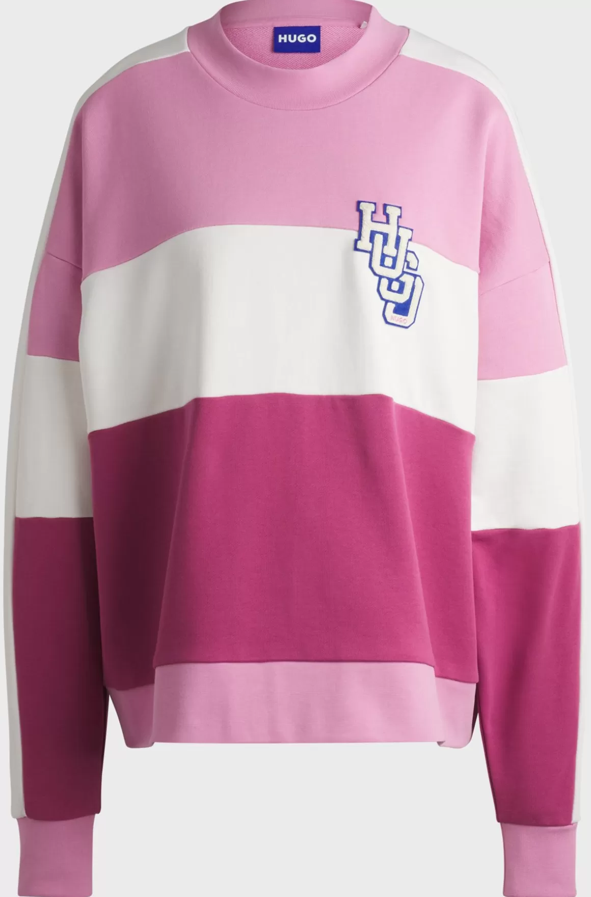HUGO BOSS Sweatshirt Af Bomuld Med Oversize Fit Og Logo